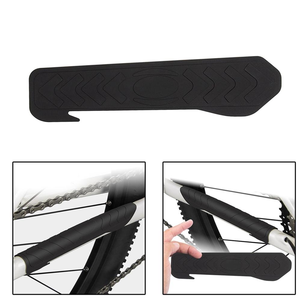 Bike Chainstay Protector Durable Scratch Resistant Silicone Sticker Bicycle Chain Stay Frame Guard for BMX Mountain Road Bikes