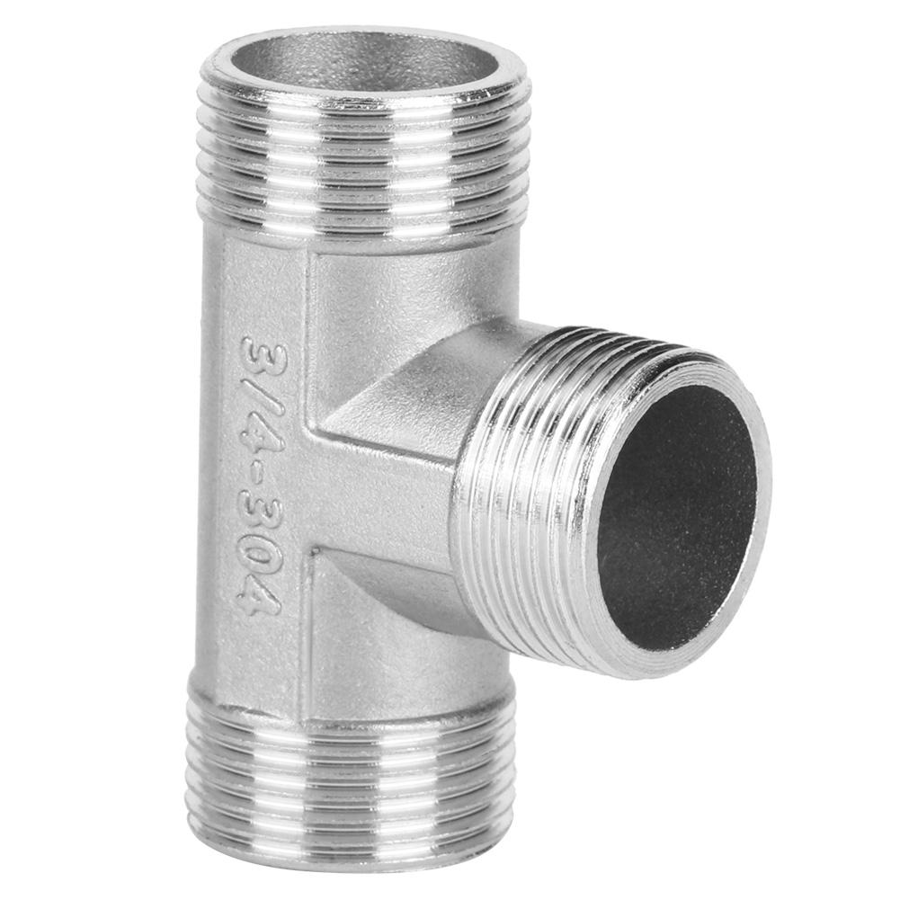 T‑Shape Tee Connector Pipe Fittings 3/4 Male Thread To 3/4 Male Thread To 3/4 Male Thread