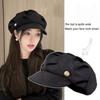 Four Seasons Available Женская новая шляпа Wrinkled Cloud Octagonal Hat, маленькая шляпа, открывающая лицо, простой японский модный мягкий берет с полями