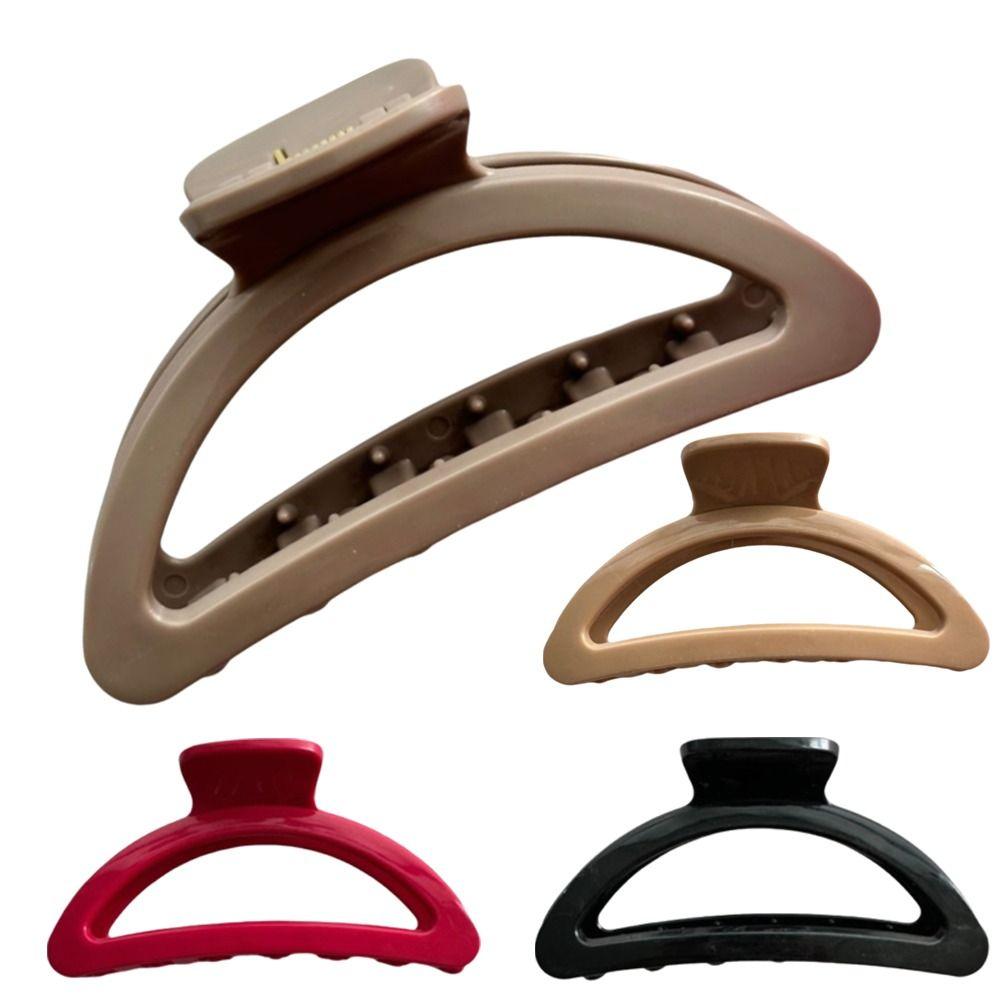 Гибкие защелкивающиеся заколки-крабы для волос, защита от столкновений, нескользящие заколки для хвостика, мягкий силикон, удобный зажим-акула