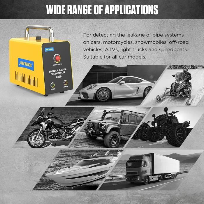 Détecteur de fuite - AUTOOL - SDT101 - EVAP - Filaire - Jaune