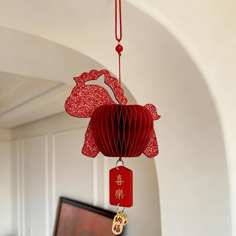 Horse Year Small Pendant Spring Festival Wall Hanging Pendant Home Entrance Door Bell Chinese New Year Decoration Supplies