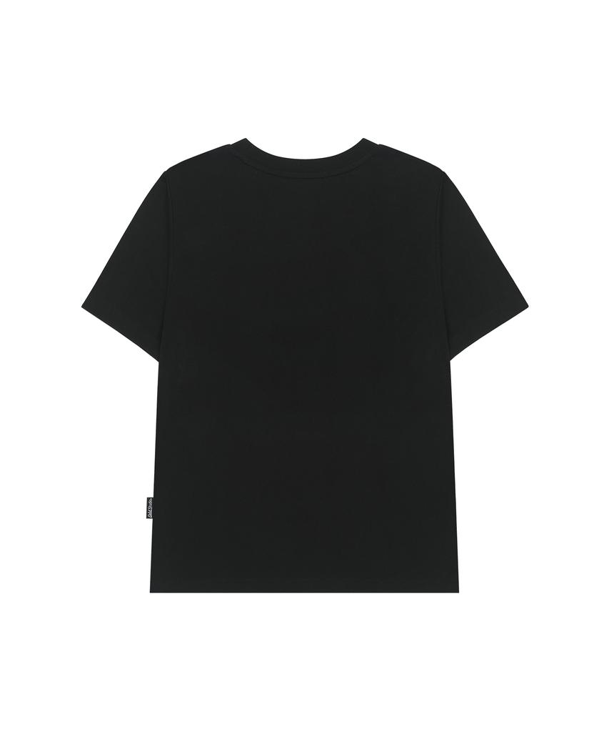ODDSTUDIO Union Jack Vintage Graphic Regular Fit T-Shirt - Black