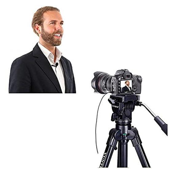 Nicama LVM7 Mini Clip-on Microphone, Pin Microphone, Condenser Microphone, Omnidirectional, High-Performance, for DSLR Cameras, Camcorders, Audio