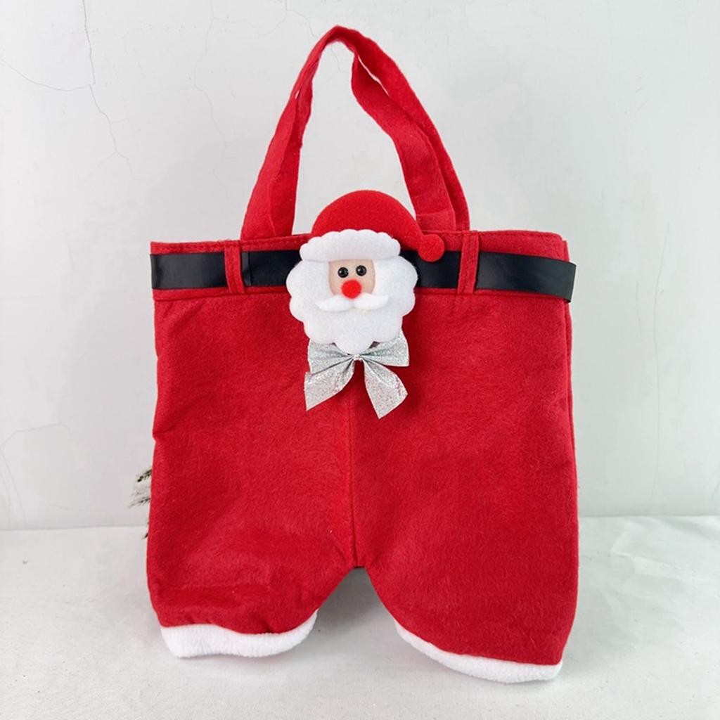 Украшение бантом Рождественские штаны Штаны Клауса Подарочный пакет Мешок для конфет Подарочный пакет Детский праздничный пакет для закусок Подарочный пакет