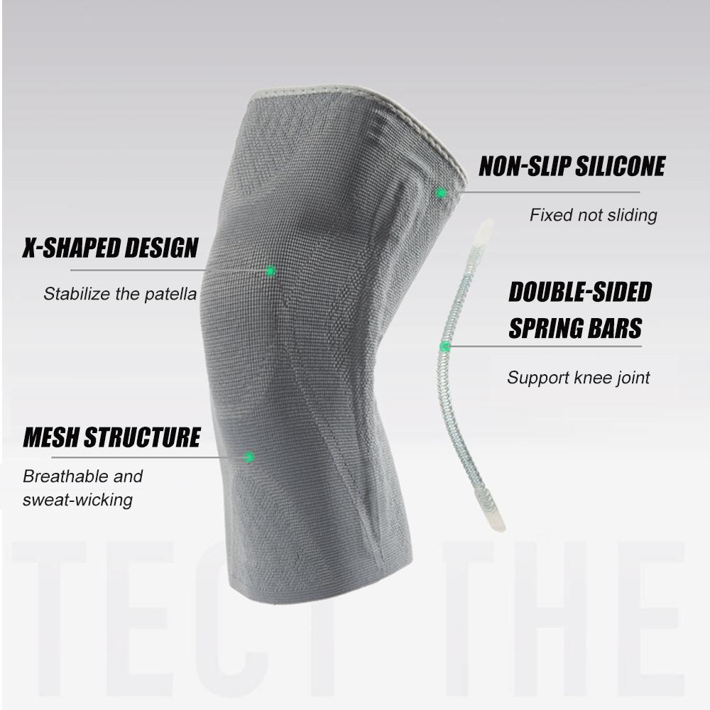 1 шт. наколенники для мужчин, женщин, боль в колене, компрессионные рукава для колена с боковыми стабилизаторами уменьшают напряжение и отек, облегчают боль