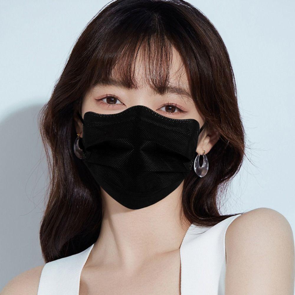 50шт Morandi Цветная противопыльная маска в форме бабочки Защитная крышка для лица