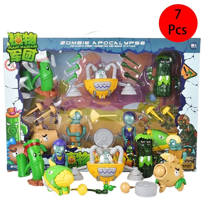 Plants Vs Zombie Peashooter Action Figure Dolls Set High Quality Kids Present