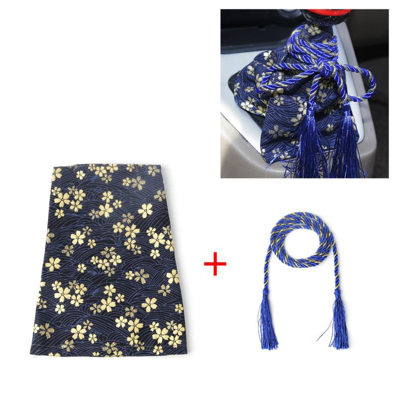 Ручка рычага переключения передач в японском стиле самурая, пылезащитный чехол, холст, коробка передач, декор, детали, индивидуальные аксессуары