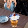 Creative Blue and White Umbrella Tea Strainer Ceramic Tea Filter Screen Tea Ceremony Accessories Table Decorations Ornaments