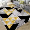 Stone Flower Carpet Living Room Bedroom Coffee Table Floor Mat Wash-free Home Geometric Sofa Bedside Blanket Fully Covered Room Rugs
