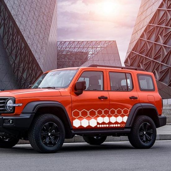 52 PCS Honeycomb Decals Vinyl Hexagonal Graphics Sticker Car -White