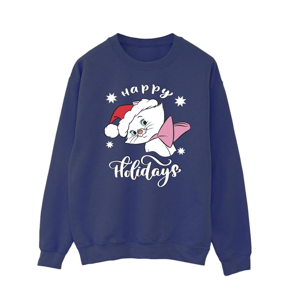 Disney Mens The Aristocats Happy Holidays Sweatshirt