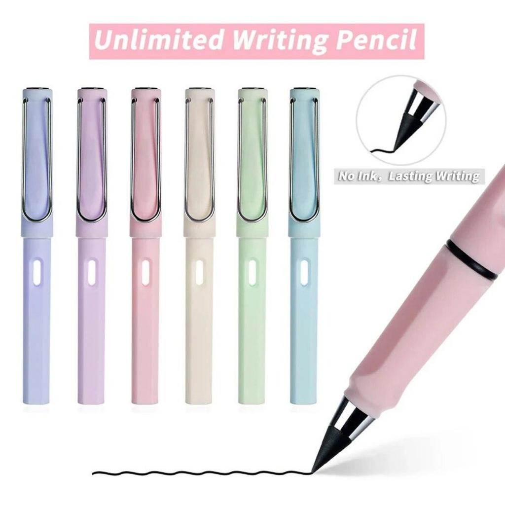 1Pc Unlimited Writing No Ink Pen Pencils For Writing Art Sketch Stationery Kawaii Pen School Supplies