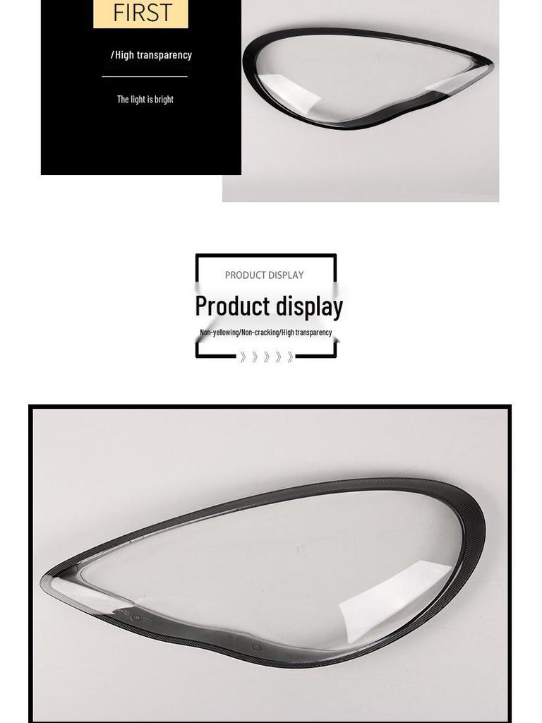 Серая/Черная окантовка фары для 11/12/13 Porsche Panamera