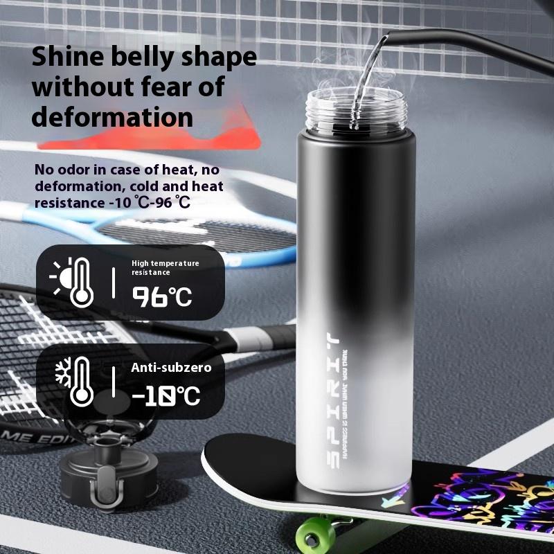 Спортивная чашка для воды Gianxi Пластиковая бутылка для воды для мужчин Новая большая вместимость Высокотемпературная устойчивость Фитнес Портативная бутылка для спортзала