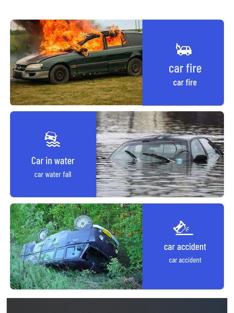 Многофункциональный автомобильный аварийный молоток и стеклобой с табличкой для номера парковки