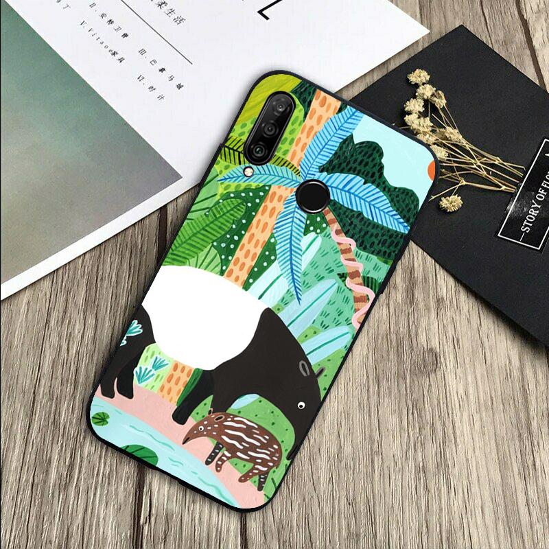 Милый мультяшный ленивец леопард для Huawei Nova Y72 Y73 Y90 Y70 Y60 Y91 Y61 12s 12i 11i 8i 9 10 SE P40 Lite P60 P30 Pro Чехол