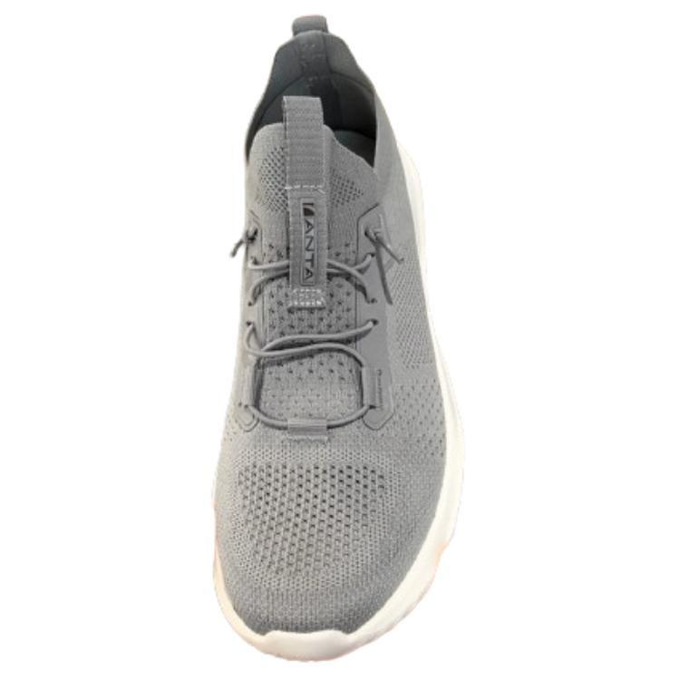 Anta Cushioning Slip Resistant Abrasion Resistant Low top Training Running Shoes Men's Gray 112437701-3