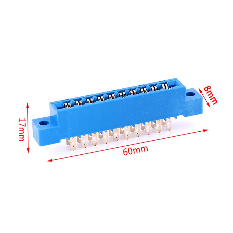 1X разъем для торца карты, двухрядный, 2X10, 20-контактный, шаг 3,96 мм, гнездо для пайки