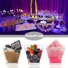 50pcs Parfait Tumbler Kitchen Decor Square Mini Dessert Cups Disposable Supplies Reusable Accessories for Jelly Mousse Ice Cream