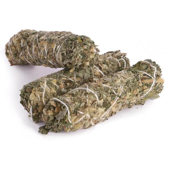 Благослови-Международный Гималайский-Шалфей-Коровяк-Крапива-Благовония Премиум-100%-Натуральный-и-Органический Ручной работы-4-Дюйма-Длиной