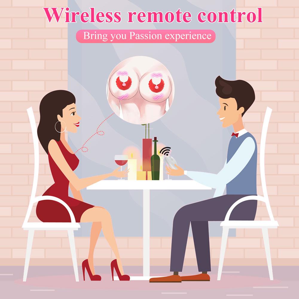 Электрический вибратор для сосков с дистанционным управлением, незаметный при ношении, для женского удовольствия, стимуляции груди, прелюдии и дразнящих сексуальных игрушек для женщин