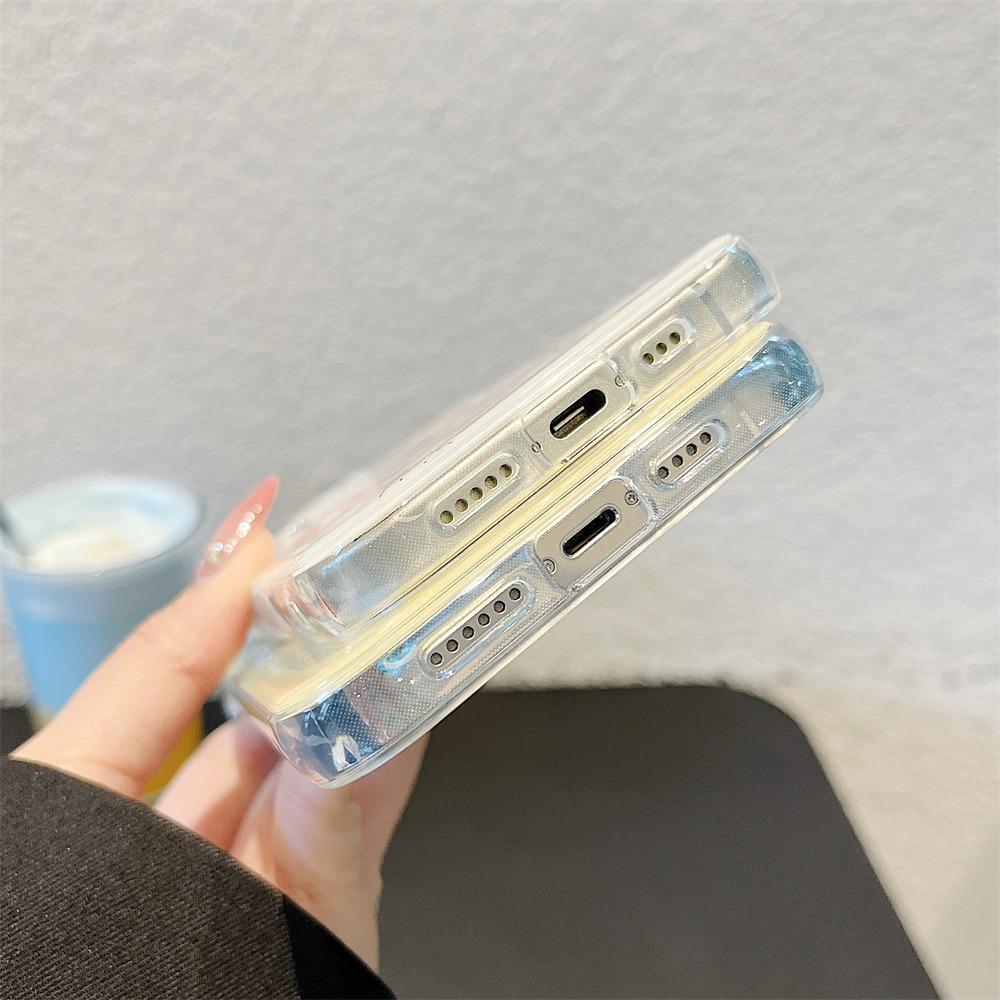 Чехол для телефона IMD для iPhone 11 13 16 Pro Max Чехол для iPhone 13 14 15 Pro Max 12 13 Pro Max 13 Pro 14 Pro Мультяшный милый цветок животное Ударопрочный износостойкий