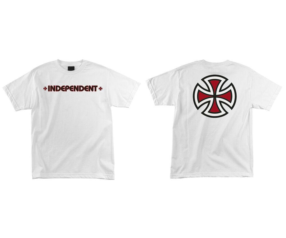Independent Skateboard Trucks Unisex T-shirt Bar Cross White