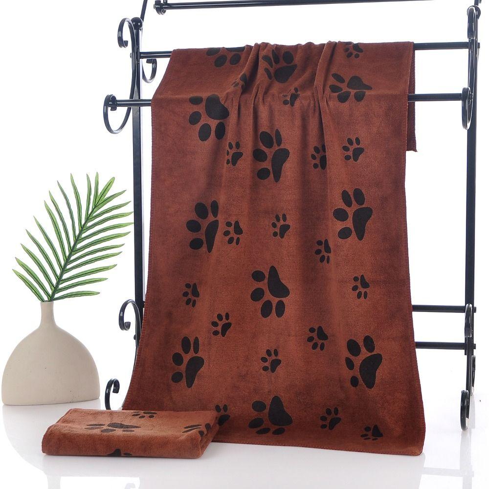 Absorbent Microfiber Dog Towel Polyester Fiber Absorbent Pet Towel Car Wiping Cloth Dog Grooming