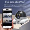 AIOOK С лазерной указкой Камера для питомцев Двойной объектив HD 8MP 4k wifi Мобильная камера Двусторонняя связь Отслеживание питомцев Ночное видение cctv
