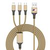 BAEG1 New 2025 Emblem Three-in-one Car Superstrong Fast Charging Data Cable For BMW X6 X1 X2 X3 X4 X5 X7 E46 E39 E90 E36 E60 E34 E30 F