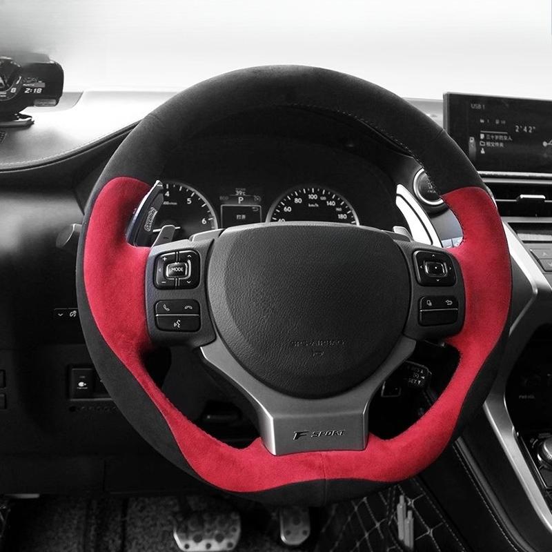 Для Lexus IS250 2014 2015 IS300 IS350 IS F-Sport IS200t 2016 2017 ручной работы замшевая Нескользящая Нескользящая автомобильная Накладка на рулевое колесо