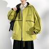 Новая мужская куртка с капюшоном большого размера, красивая свободная повседневная верхняя часть, мужская трендовая одежда для весны и осени