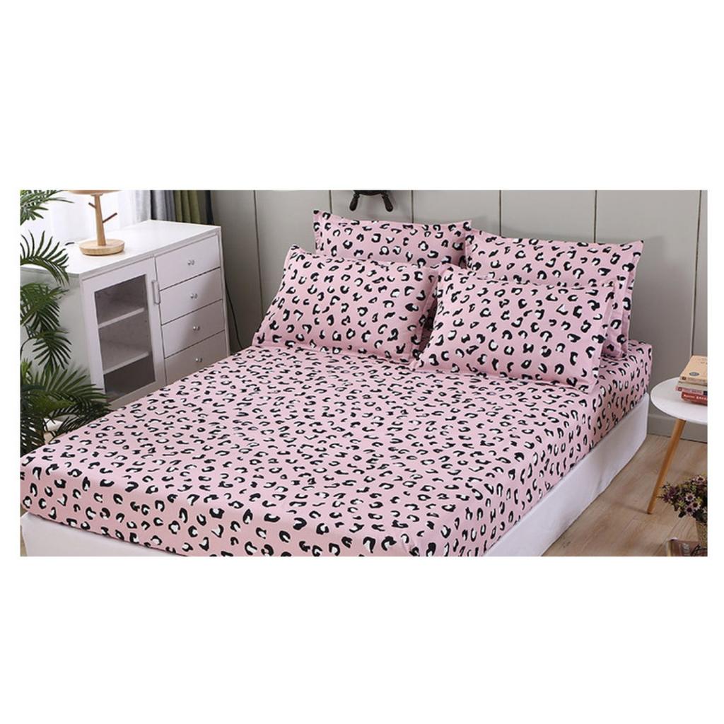 Принтованная простыня для спальни, дома, отеля, светло-бежевая, мягкая и удобная