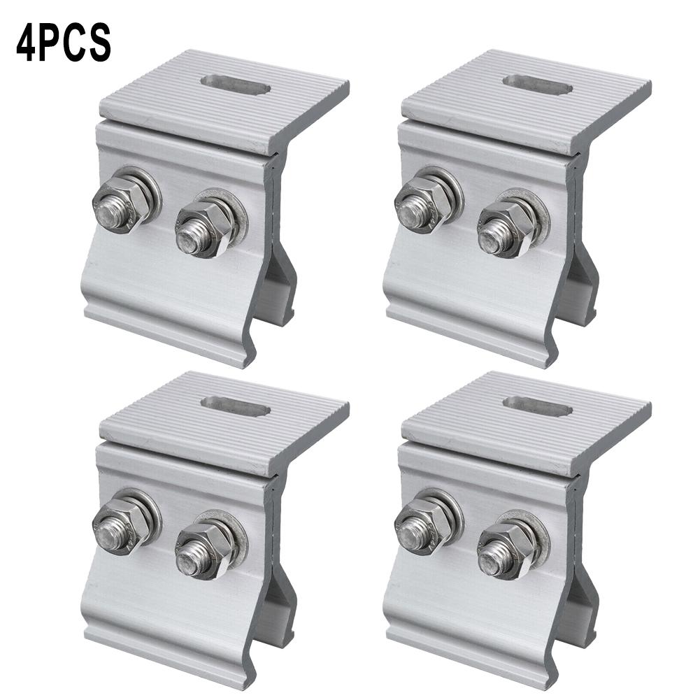 Солнечная панель из нержавеющей стали 1 шт., 4 шт., анодированный крепежный зажим