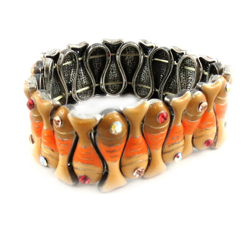 Les Trésors De Lily [E0432] — Оранжевый дизайнерский браслет «Таласса»
