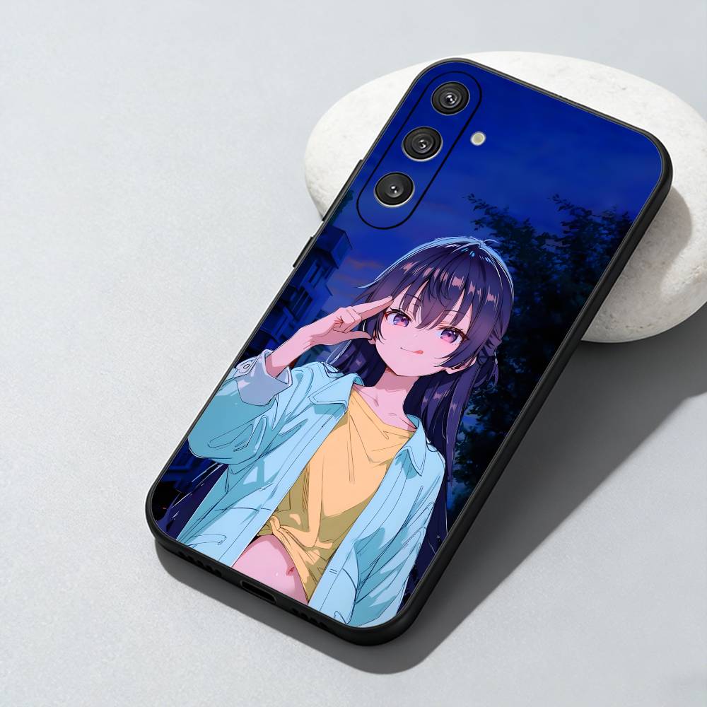 Чехол для телефона с персонажем аниме Y-Yuki Suou для Samsung Galaxy A73, A72, A71, A70, A52, A51 Другие Мягкий Черный Чехол