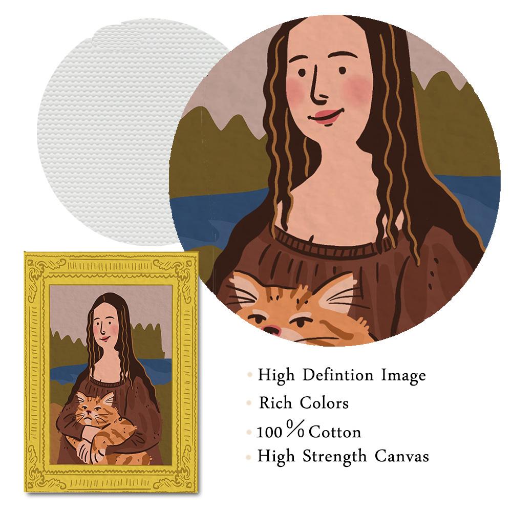 Funny World Famous Painter Mona Lisa Wall Art Canvas Painting Posters And Prints Wall Pictures For Living Room Home Decoration