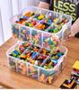 Large Transparent Toy Storage Box with Lid for Children's Building Blocks and Lego Organizer