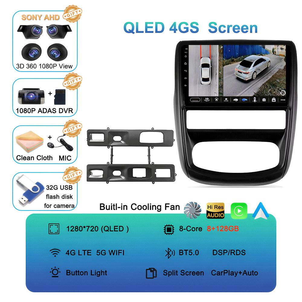 Автомагнитола Android 14 для Renault Duster 1 2010 - 2015 для Nissan terrano lll 3 2014 - 2022 Мультимедийный видеоплеер Навигация s