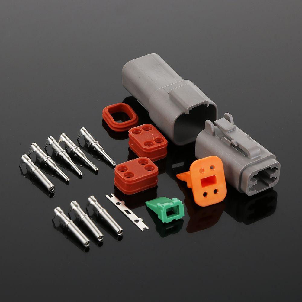 2/ 3/ 4/ 6/ 8/ 12P Seal Kits Male and Female Waterproof Connector Socket Plug Wiring DT06/04