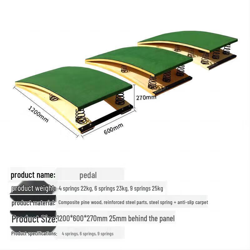 Military Green Vaulting Horse and Springboard Training Set