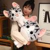 Genuine Cheese Cat Doll Children Sleeping Plush Toy Throw Pillow Decoration Cross-border Cat Doll Gift