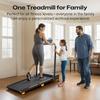 SYSURO S1L MIX Walking Pad Treadmill, 2.5HP Motor, 0.6-6.2MPH Speed, HIIT Mode, 9% Incline, 5-Layer Running Belt, <45dB Quiet, Foldable