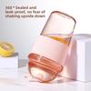 Silicone Cover Clear Tumbler with Lid and Straw Water Bottle Smoothie Cup Suction Cup  Home Use