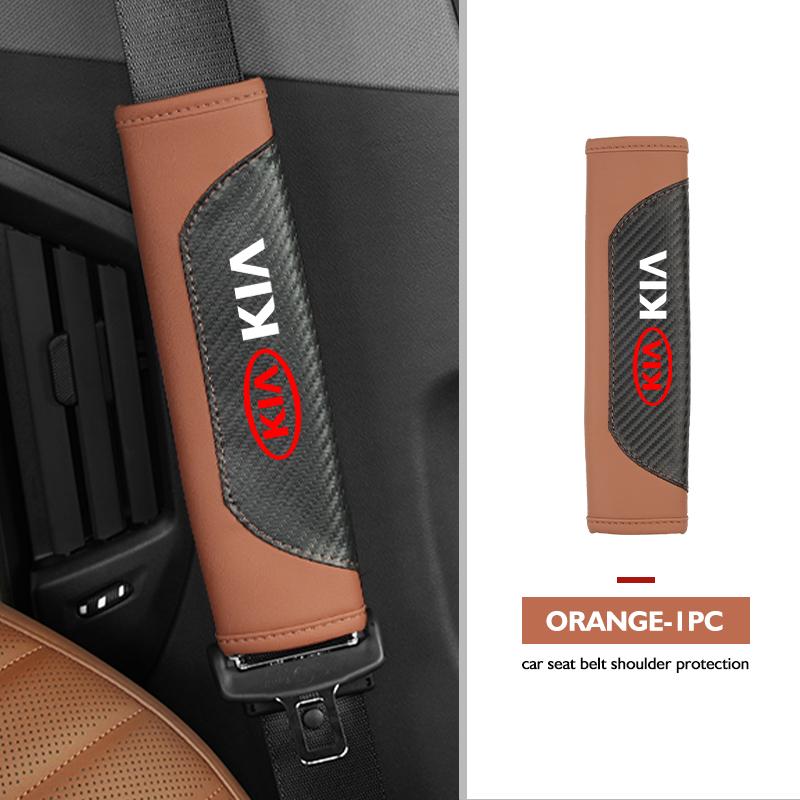 For KIA Car Interior Accessories Auto Seat Belt Cover Shoulder Pad Cerato Soul Venga Forte Spectra Sedona Niro CadenzaCH0
