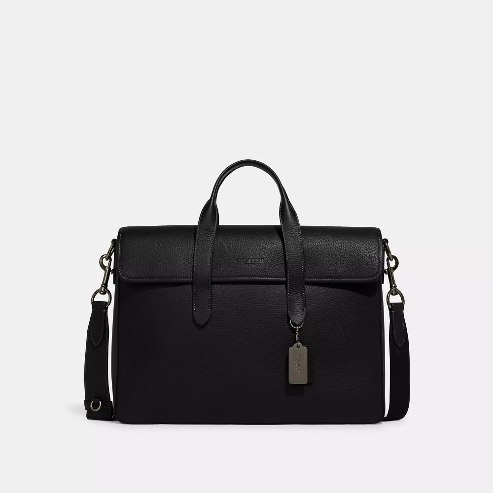 Coach Sullivan Portfolio Brief Gunmetal Black