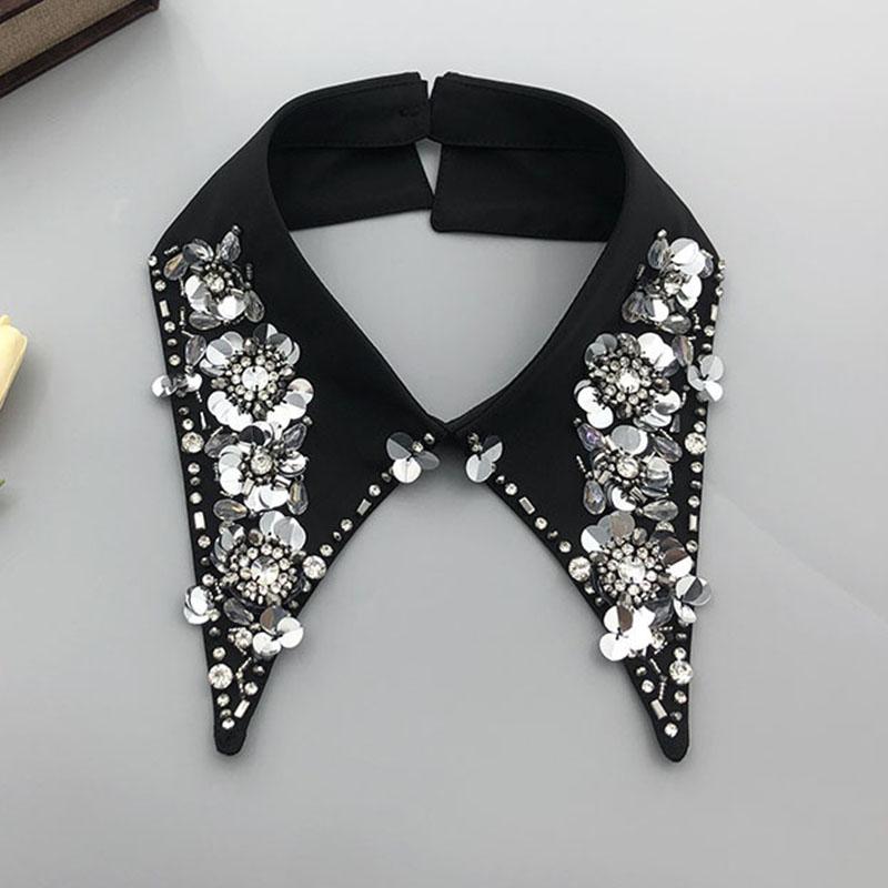 Pearl Fake Collar Lacklace Stand Beads Detachable Collar Fake Women for Party Bride Dress Decorate False Collar Nep Kraagie