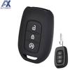 Чехол для автомобильного ключа с 3 кнопками для Renault Duster Sandero Kwid Logan Clio Captur Laguna Scenic 2016-2018